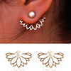 Earrings from pearl, European style, Aliexpress