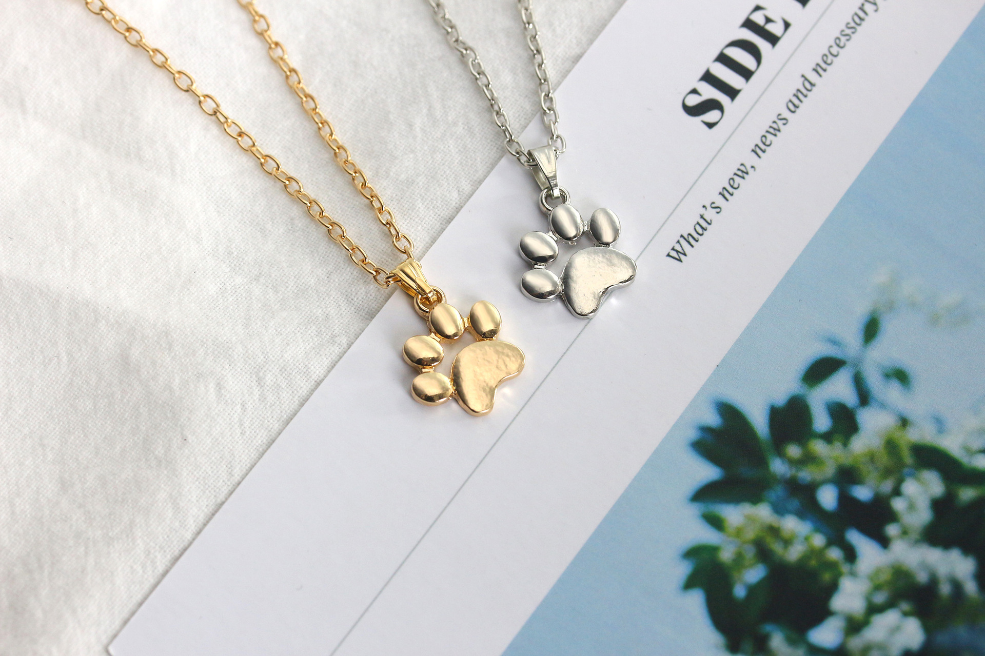 cute cat claw necklace
