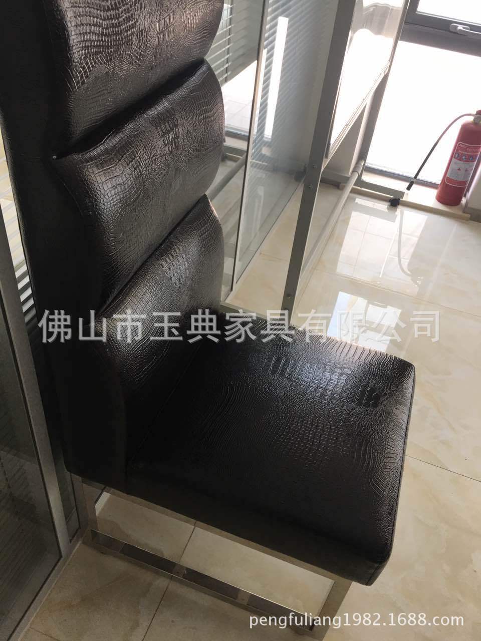 定制不锈钢家具/不锈钢餐椅/不锈钢椅子/鳄鱼皮餐椅|ms