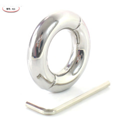 奼趣 金屬情趣用品男用陰囊束縛器陰莖環睾丸吊墜負重環成人用品