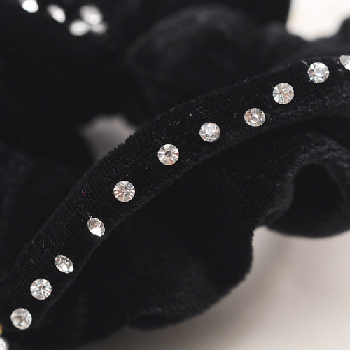 High elastic hair rope, rhinestone velvet fabric hair ring, large intestine ring hair tie, professional headband, rubber band hair accessories