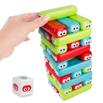 Jenga ngăn xếp cao tầng xếp chồng thông minh lợi ích đồ chơi trẻ em bảng câu đố trò chơi tương tác cha-con
