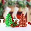 New product card paper four three -dimensional Christmas tree desktop ornaments Christmas jewelry Christmas supplies gift window cloth