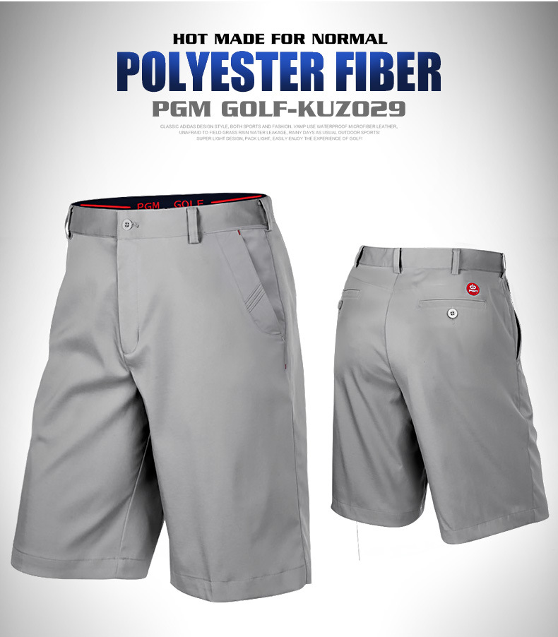 Quần short thể thao nam PGM chơi golf mùa hè thoáng khí — Màu xanh lam, Màu xanh navy, Màu trắng