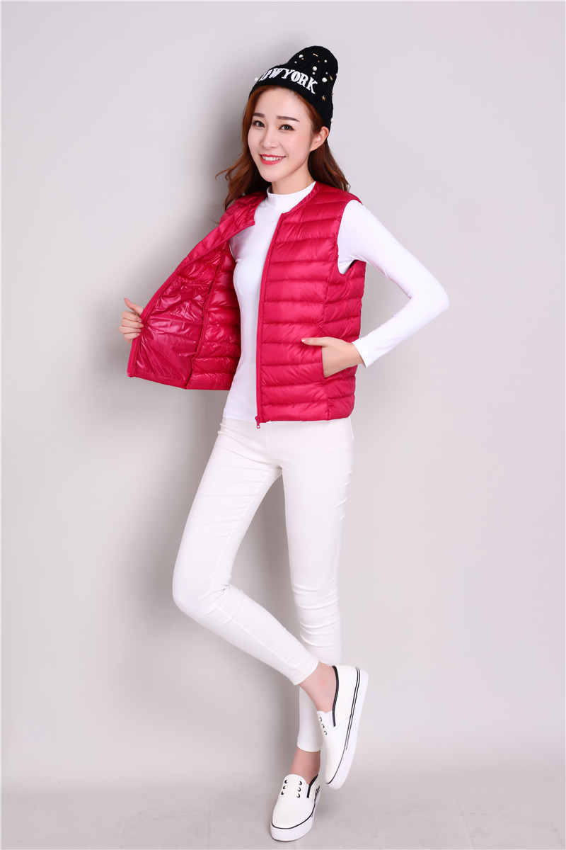 Gilet femme en Duvet de canard blanc - Ref 3316304 Image 15