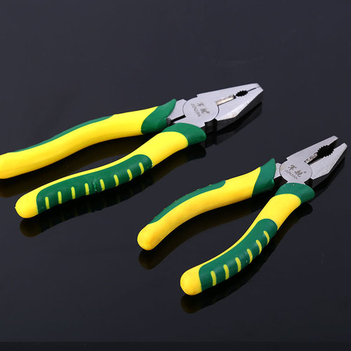 Plastic handle 8-inch wire pliers wholesale pliers 6-inch labor-saving flat-nose pliers vise electrician pliers