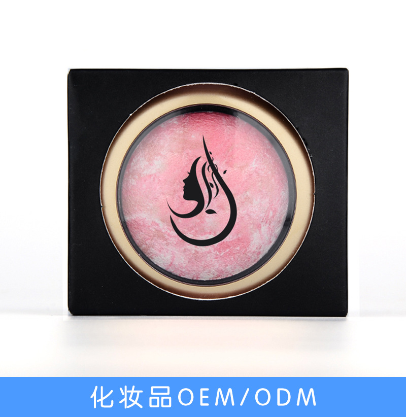 彩妆工厂oem外加工单色多色珠光亚光高光修容腮红贸易微商爆款