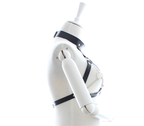 Factory direct sales bondage sexy chain sexy clothes bondage chain couple toys clothing black leather