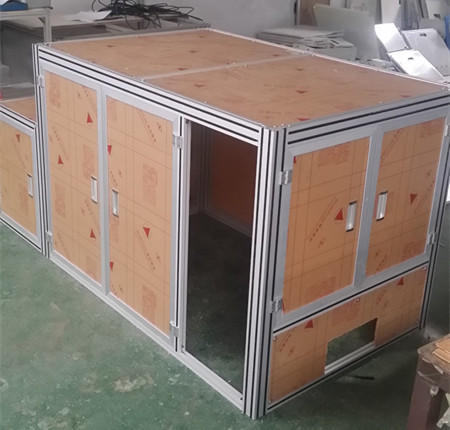 梓辰专业定做工业铝型材机架 铝材防护罩 铝合金机箱 机箱外壳