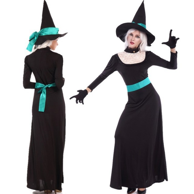 Black classic witch’s role-playing costume nightclub DS stage costume costume costume