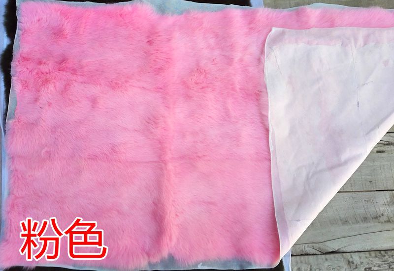 彩色家兔毛褥子