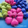 Plastic beads heart-shaped heart shaped, 34mm, 9mm