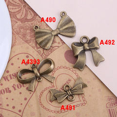熱銷復古蝴蝶結掛件 手鍊項鍊連接件 DIY合金領結飾品配件批發