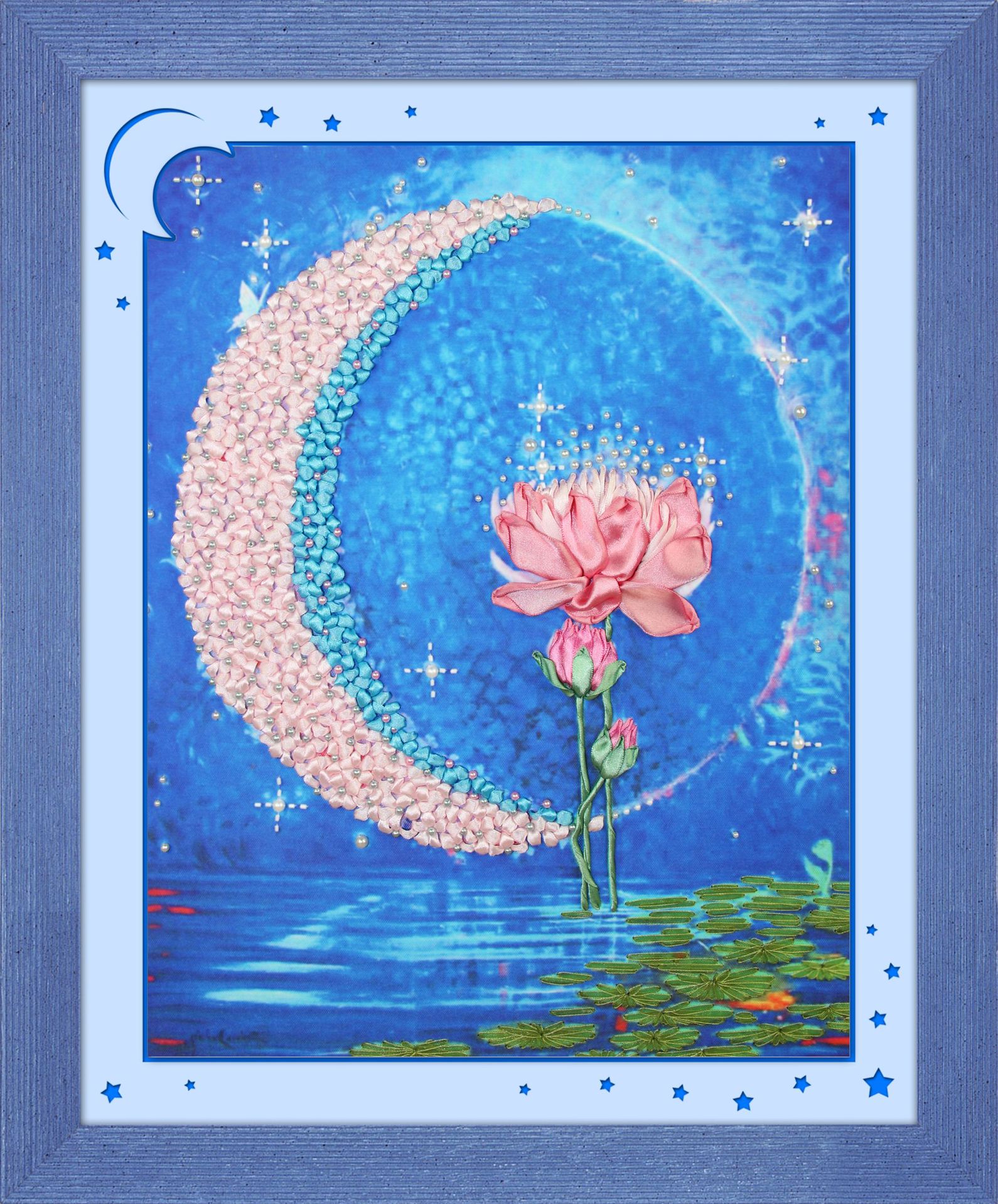 Oujin nianhua cinta bordado fábrica impresión en color directo pintura colgante Xingyue mito sala de estar entrada pintura decorativa