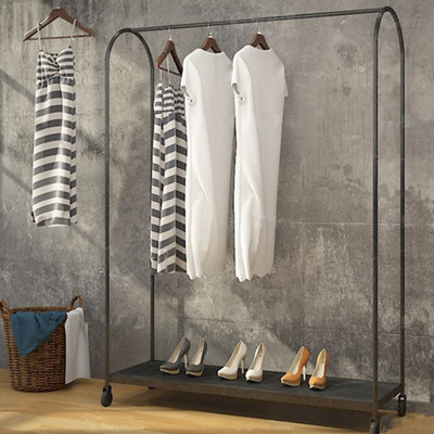 新款鐵藝衣架服裝店歐式中島展示架可移動女裝貨架衣服創意陳列架