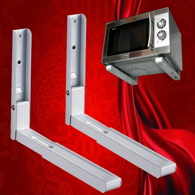 thickening fold white Paint Microwave stand Kitchen Shelf oven printer Telescoping carbon steel Bracket