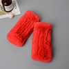 Demi-season fashionable woven gloves handmade, street keep warm wristband, fingerless