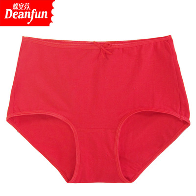 爆款本命年纯棉红内裤 蝶安芬正品性感高腰女士内裤批发超市热卖