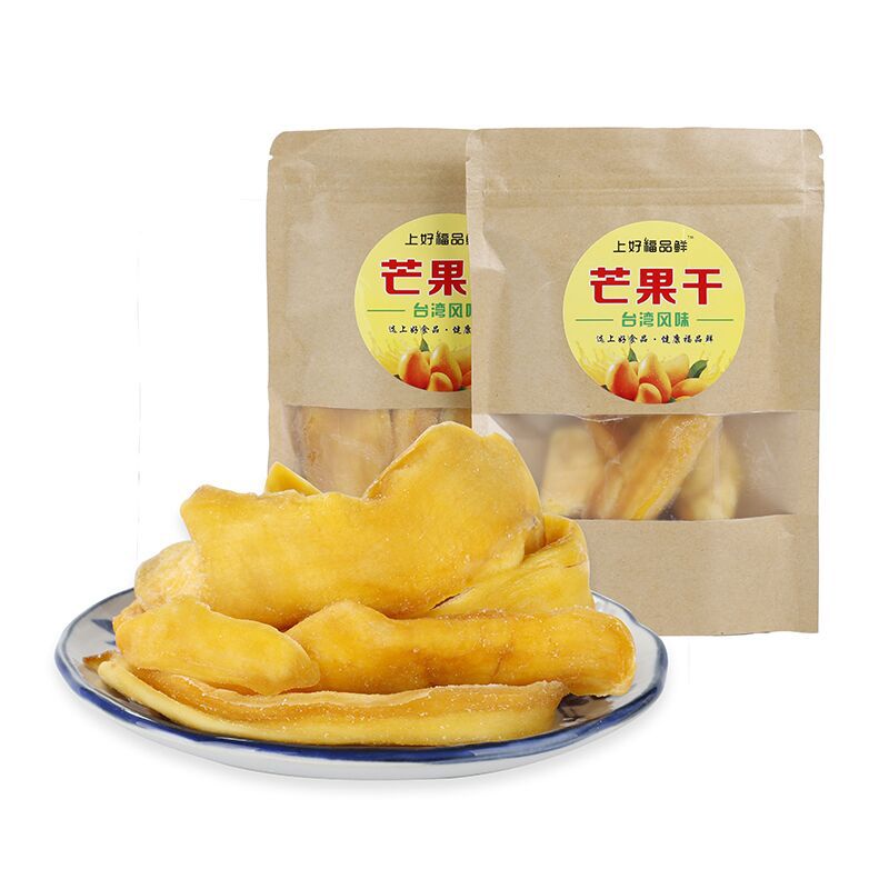 微商休闲零食 台湾风味烘烤芒果干  100g袋装芒果干爆款批发|ru