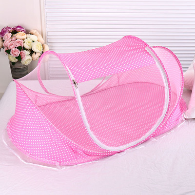Manufactor Direct selling summer Mosquito control baby Mosquito net Yurt Foldable Wave Baby bed Mosquito net Piece suit wholesale