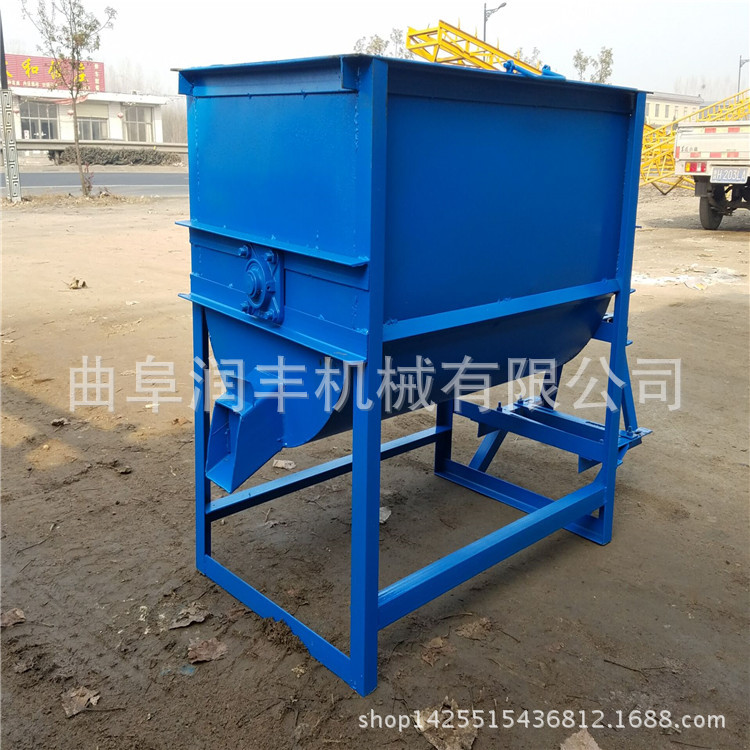减速机饲料混合机 卧式饲料混合机 饲料搅拌机定做厂家
