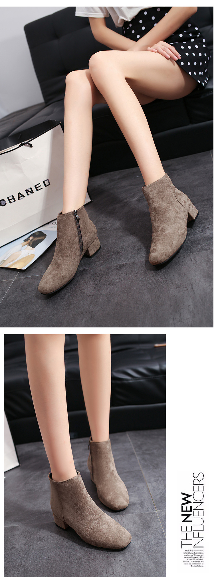 Bottes femme JIN CANSHUO en Daim - Ref 3355462 Image 26