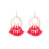 Earrings, fashionable retro metal ethnic accessory, European style, wholesale, ethnic style