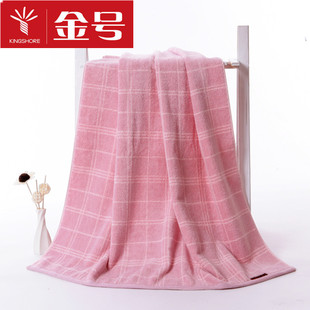 Gold Pure Cotton Bath Towel Adult Couple G3955H Cotton Fancy Line Satin Embroidered Soft Absorbent Large Towel