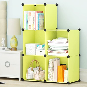 Creative PP Plastic Storage Cabinet for Bedroom, Bathroom, Study Room, Multi-Purpose Organizing