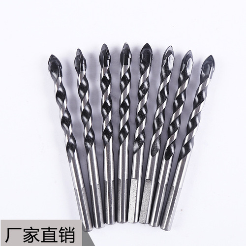 Electric drill accessories, ceramic drill bit, extended triangular handle, ceramic tile drill bit, tile glass hole opener