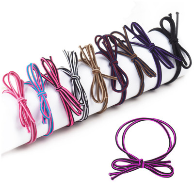 black manual Tie Hairpin Korean Edition Hair rope bow Headdress the republic of korea Tousheng Yiwu rubber string Hairdressing Leather sheath