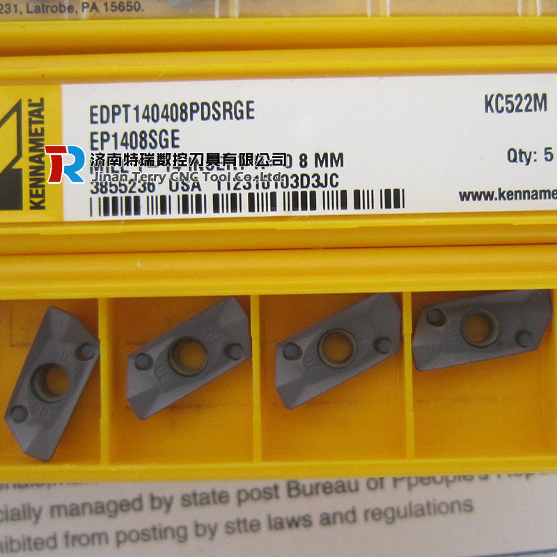 全新肯纳铣削刀片EDPT140412PDSRGD KC520M球磨铸铁加工