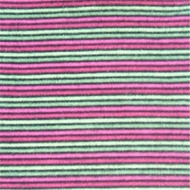 【厂家定做】大小循环色织彩条 莫代尔莱卡弹力针织面料