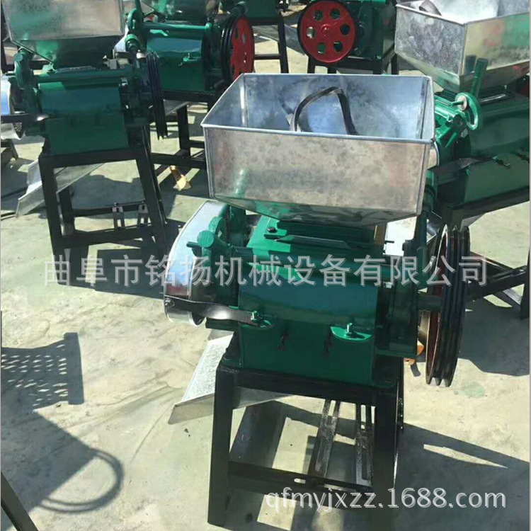 来宾电动燕麦压扁机小型青稞电动挤扁机