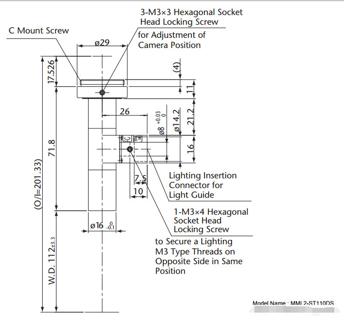 日本Moritex茉丽特 MML2-ST110DS MML固定倍率镜头