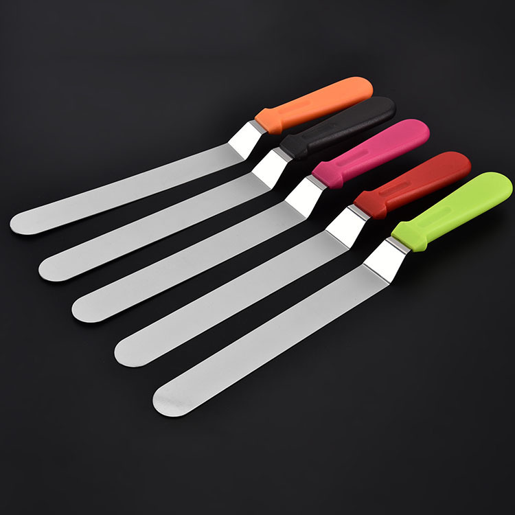 10寸不銹鋼奶油直抹刀曲抹刀 烘焙用具DIY烘焙工具蛋糕奶油刮刀