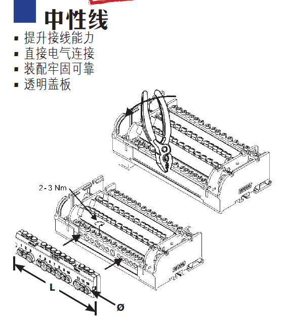ERICO 分线盒中性线563201 NB160A ERIFLEX