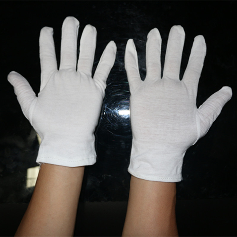 一次性白色作业手套 汗布手套 生产厂家可开增票棉毛手套