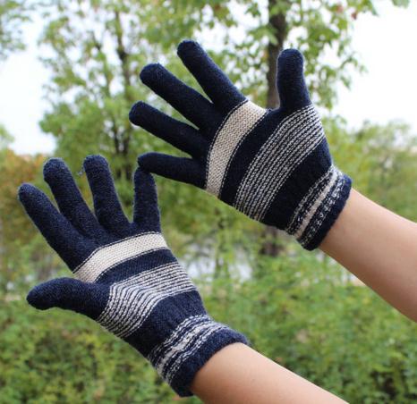 女款毛线男士针织手套批发冬季骑车办公室保暖全指分指韩版学生潮|ms