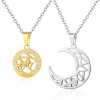 Pendant stainless steel solar-powered, necklace for beloved