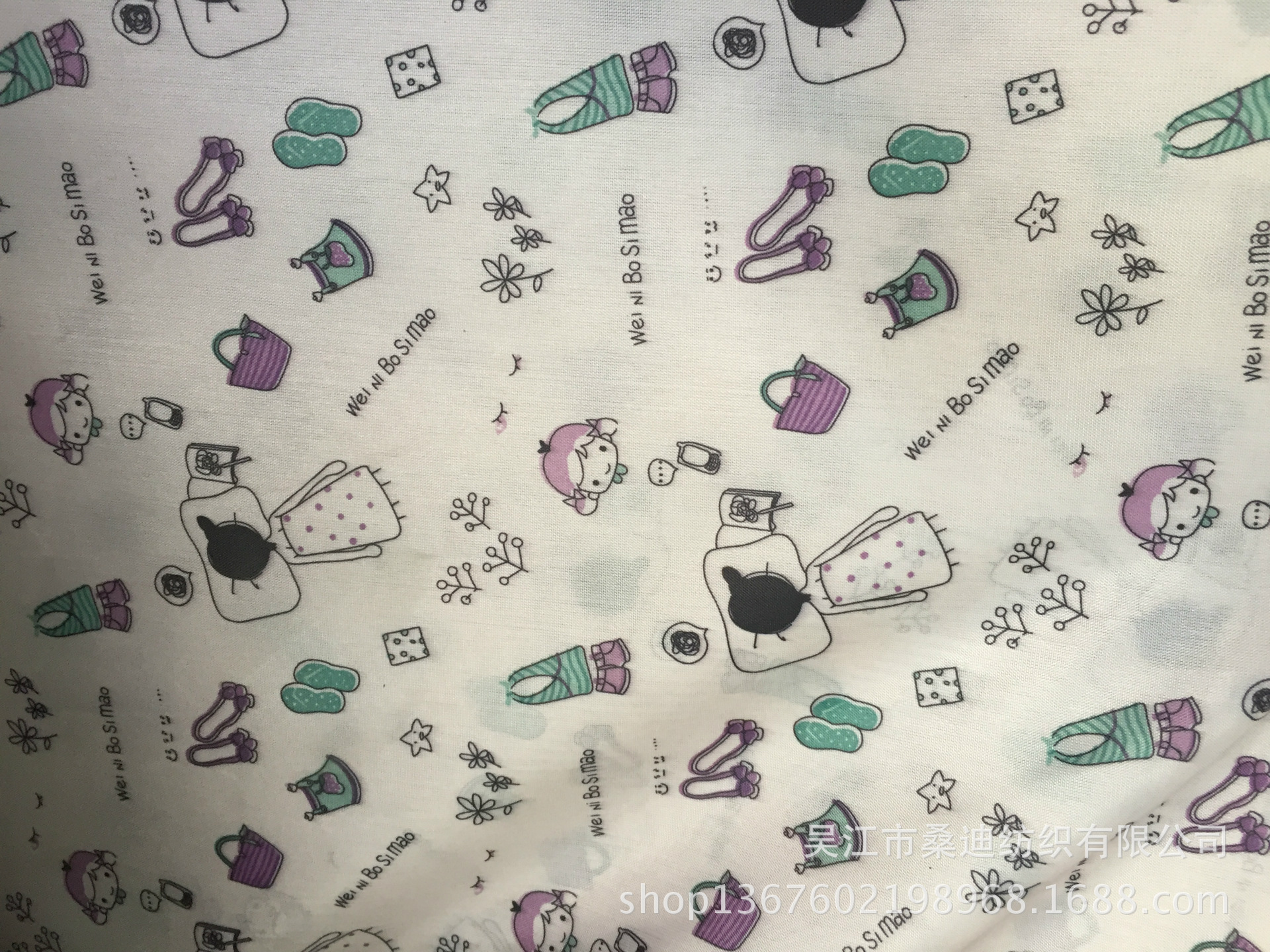 印花牛津布  卡通牛津布 箱包帐篷布料  涂银布料