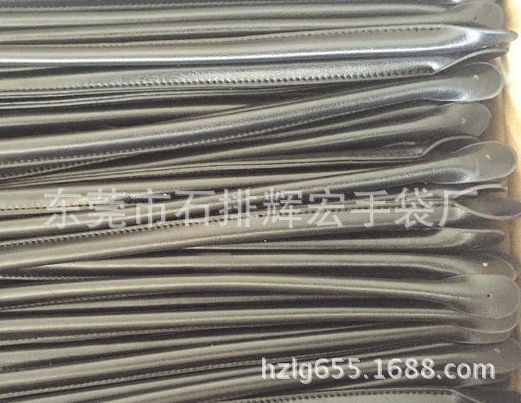 东莞手袋厂生产包心PU皮手挽带/皮提手带/纸盒礼品盒提手带子手带
