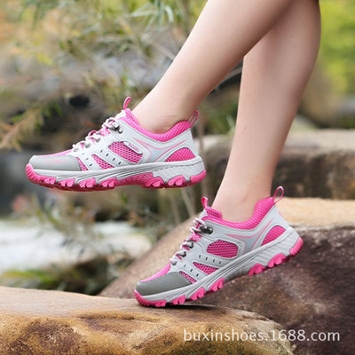 Amazon Specifically for lovers Net surface outdoors Climbing shoes ventilation Men's leisure time on foot gym shoes Sugan shoes 42