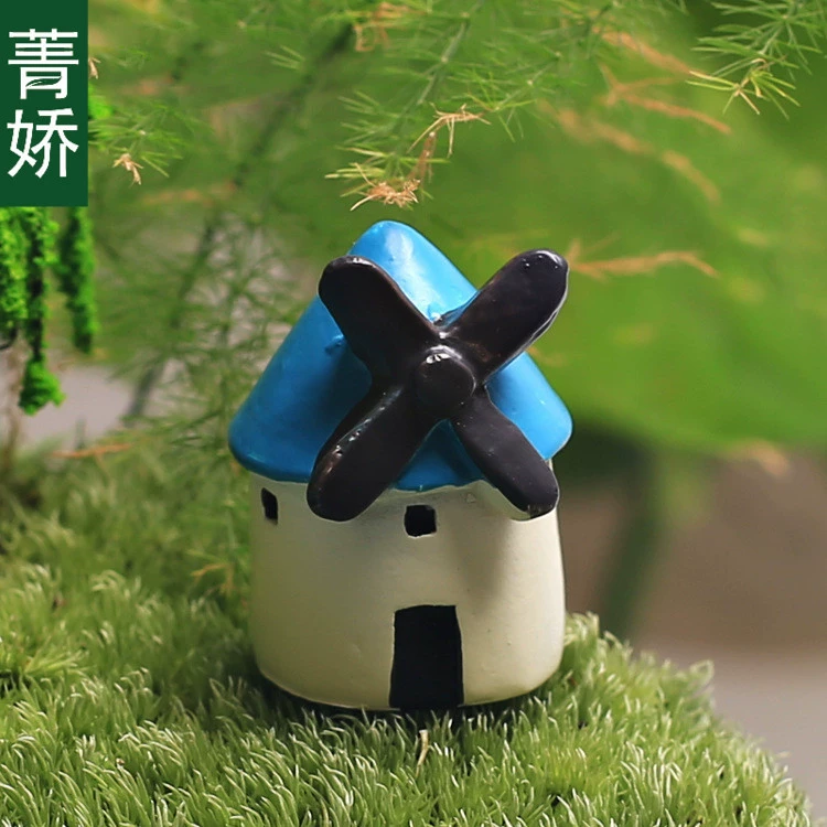 Jingjiao мини-моделирование ветряная мельница украшение небольшого дома мох микро пейзаж украшения Бутылка DIY аксессуары