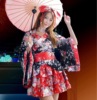 A full set of cherry blossoms Cosplay anime costumes Japanese kimono Lolita princess dress