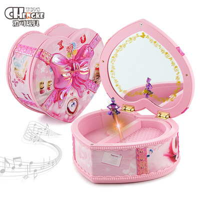[Nhỏ duy nhất sản phẩm tuyệt vời] music box series đồ chơi Trẻ Em của hộp nhạc đồ trang sức Đồng Hồ hộp âm nhạc ánh sáng