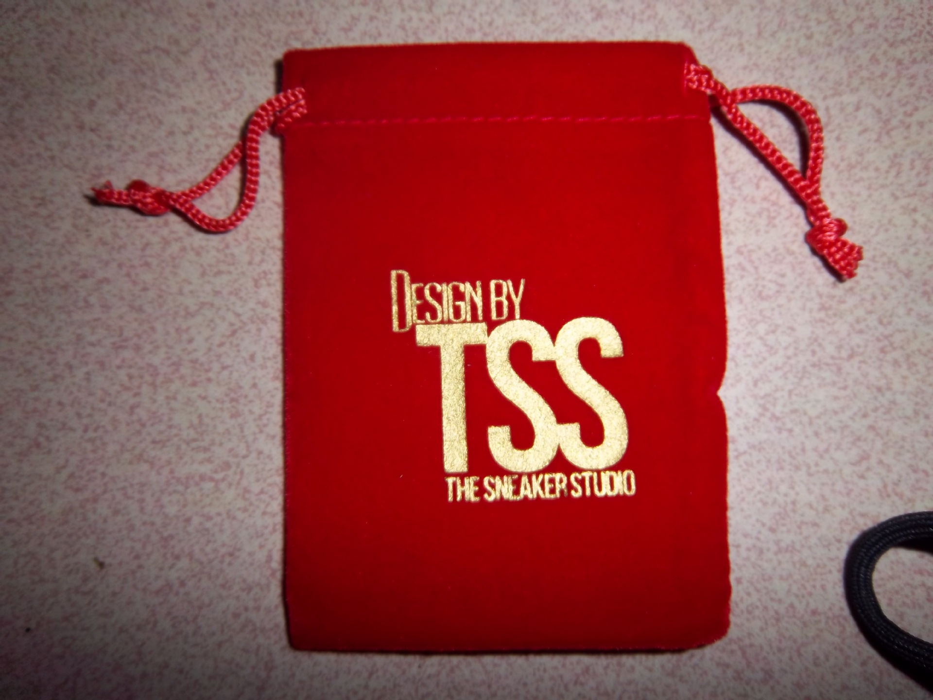 红色高档天鹅绒首饰礼品拉绳绒布袋