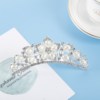 Hair accessory for bride for princess, crown heart shaped