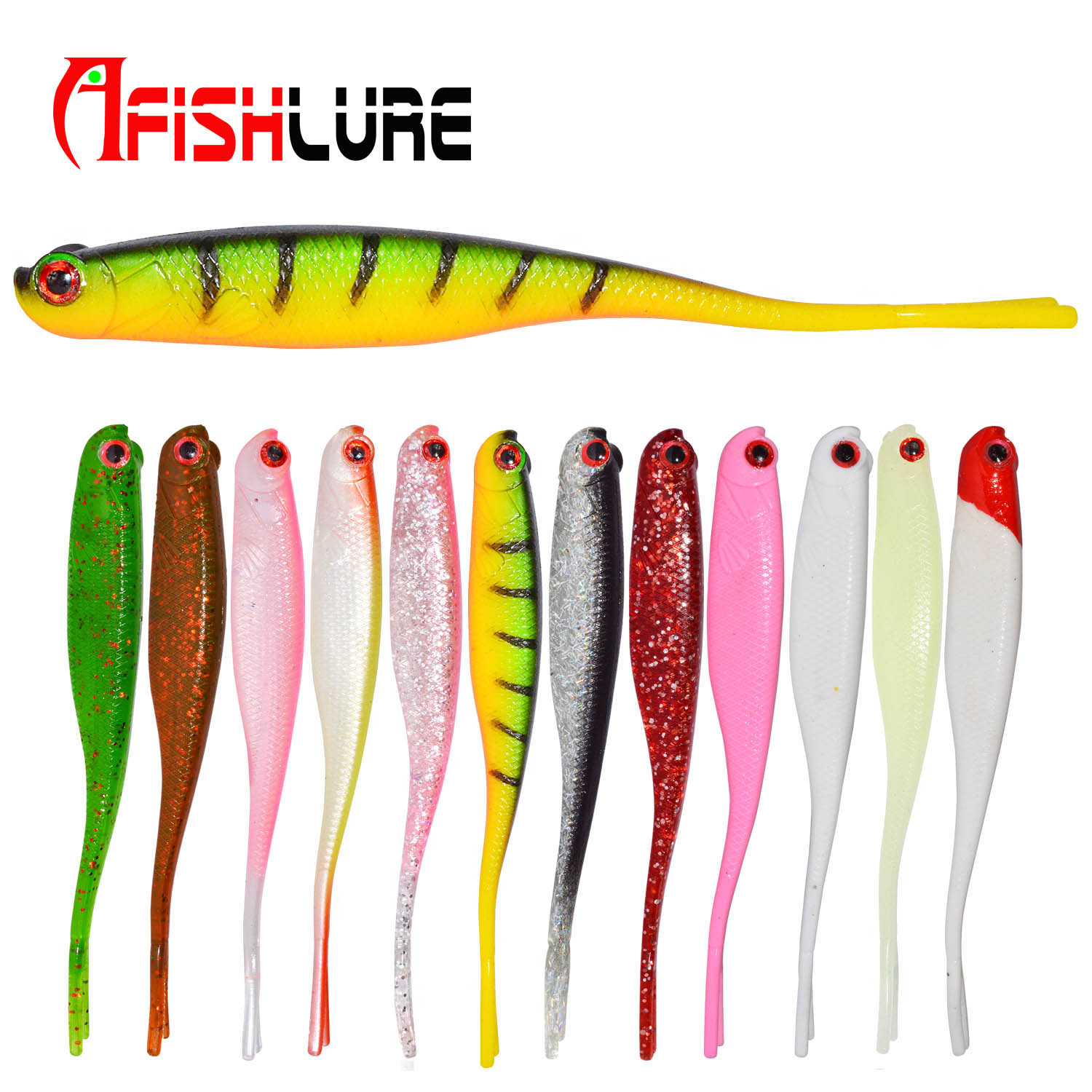 Floating Flukes Lures 115mm 7g Soft Jerkbaits Fresh Water Bass Swimbait Tackle Gear