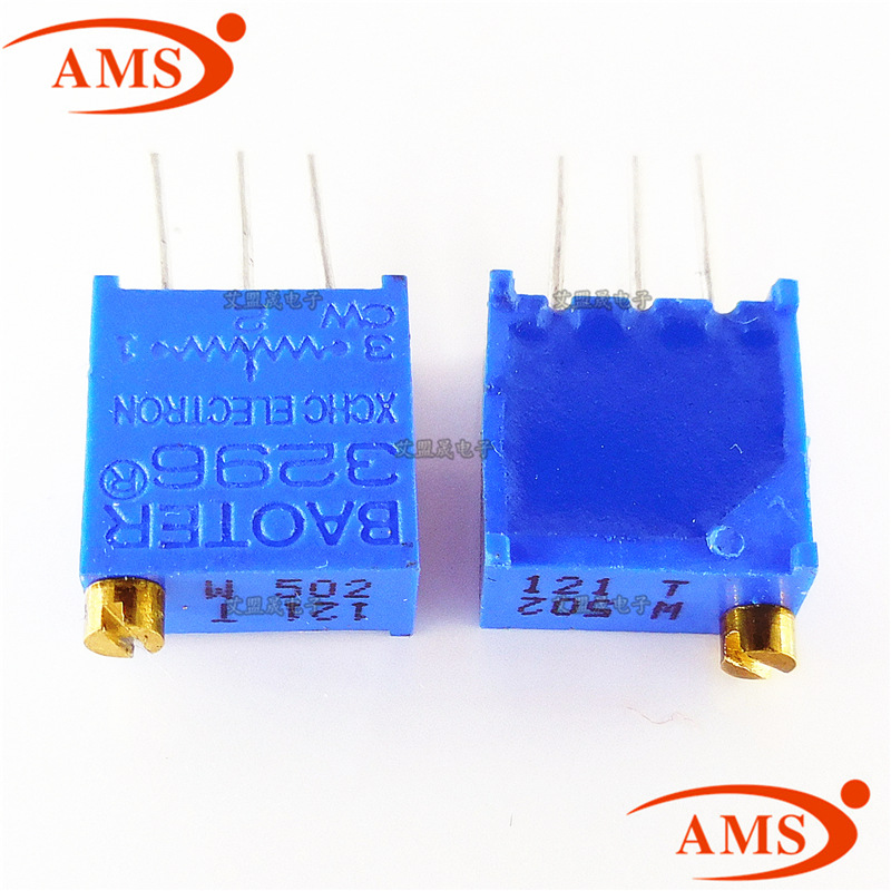 3296W-502 顶调 5K 可调精密电位器 多圈 3296电位器 全新现货